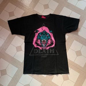 RARE☠️ MNWKA MISHKA DEATH ADDERS BLACK GRAPHIC T SHIRT VINTAGE SKATEBOARD 🔥